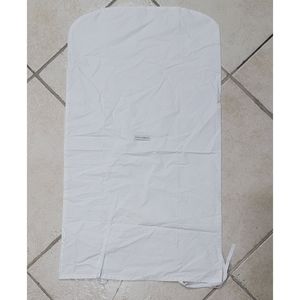 Dolce & Gabbana Garment Travel Bag Jacket Dress Storage White Cotton 35.5" x 20"